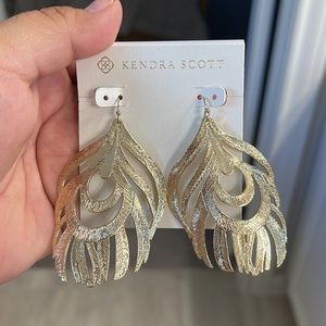 Kendra Scott Gold Karina Feather Earrings